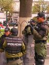 These militia type dudes were to be found everywhere in La Paz. Always ready for some crowd control or perhaps a coup dÂ´etat.